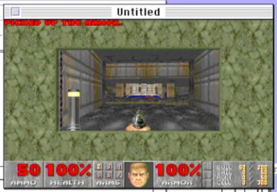 Doom being played in A/UX.